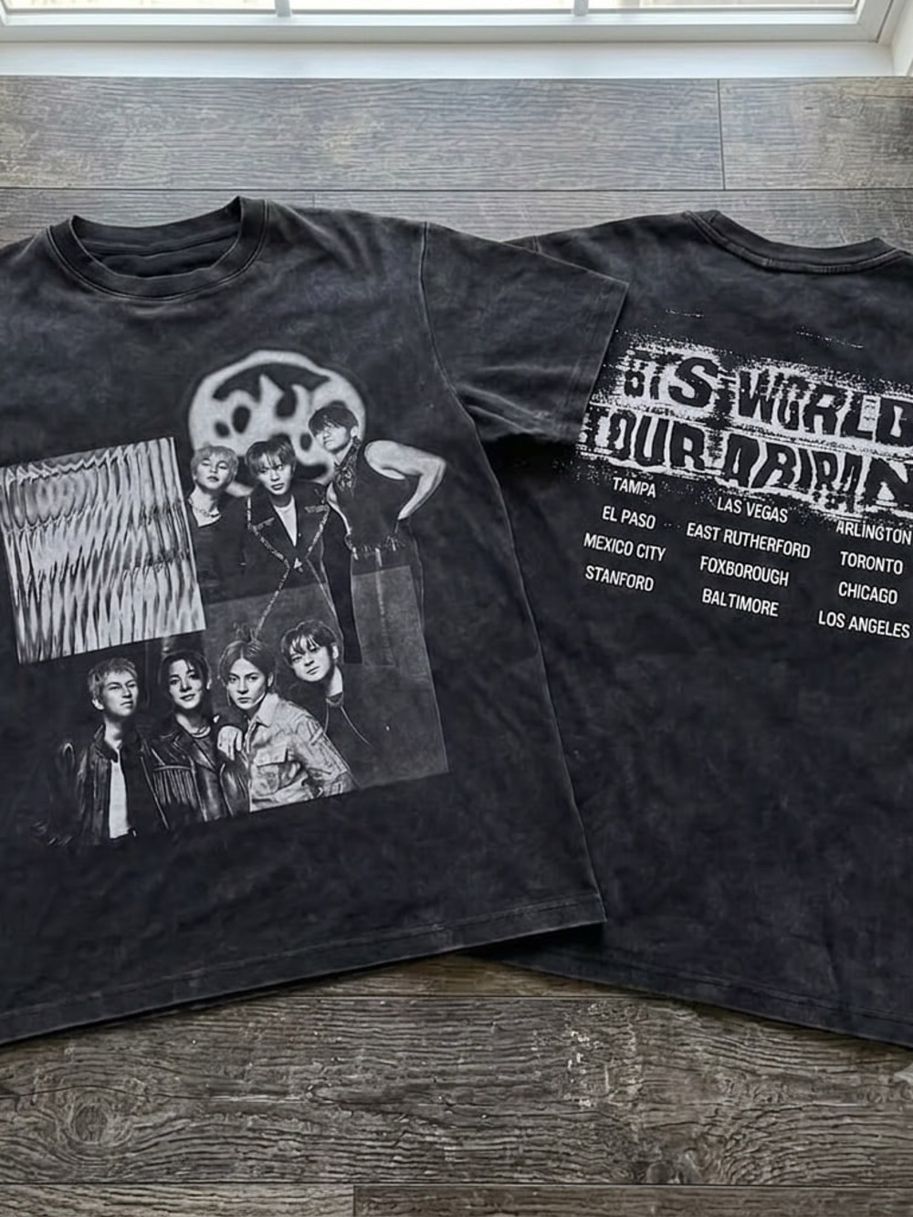 BTS Arirang Black Graphic Short Sleeve Band Tee
